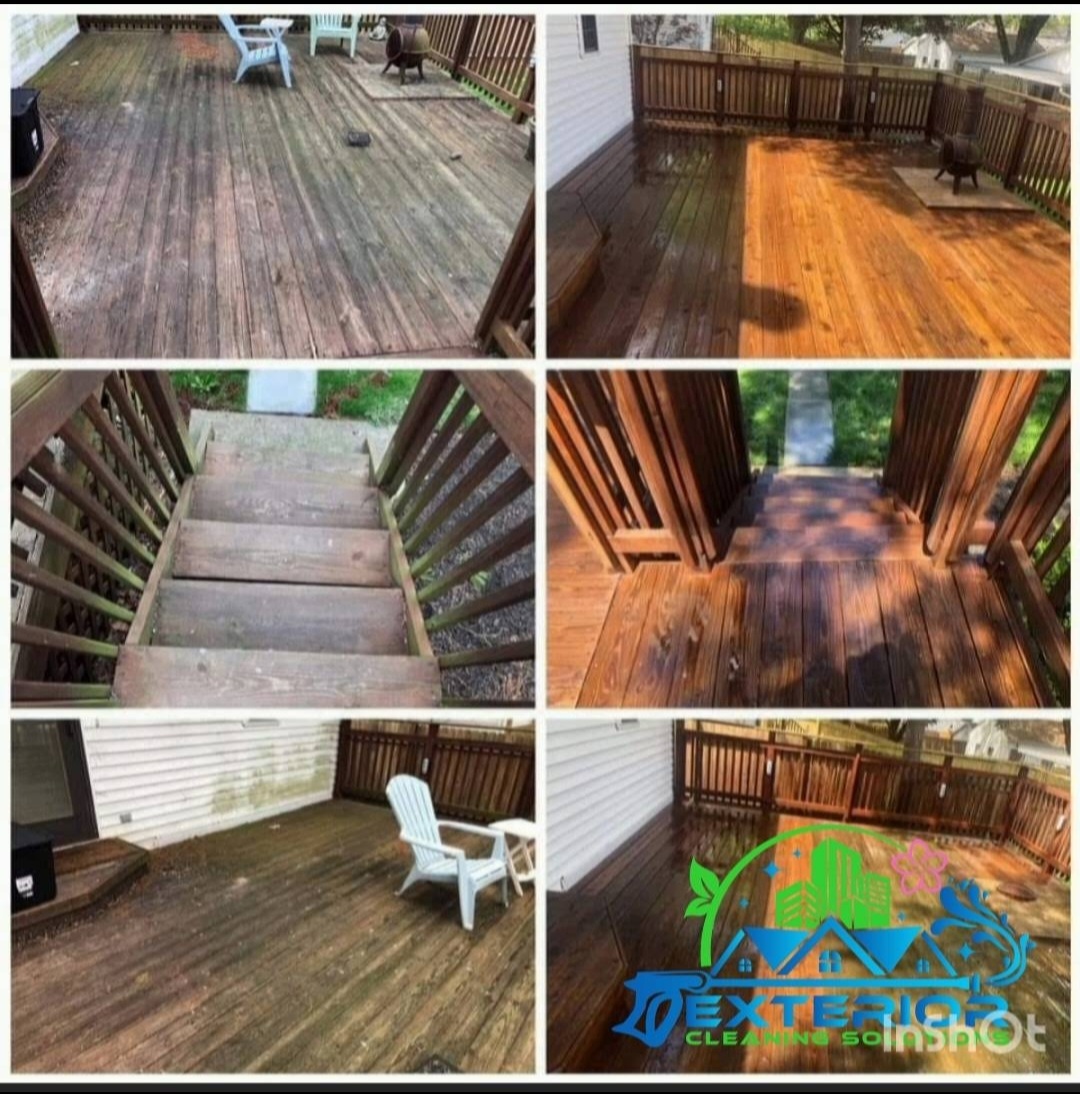 Deck staining